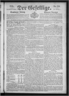 Der Gesellige : Graudenzer Zeitung 1895.10.24, Jg. 70, No. 250