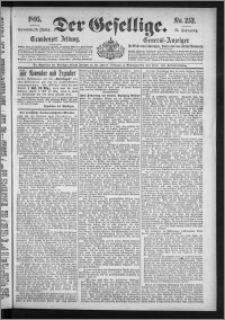 Der Gesellige : Graudenzer Zeitung 1895.10.26, Jg. 70, No. 252