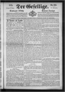 Der Gesellige : Graudenzer Zeitung 1895.10.29, Jg. 70, No. 254