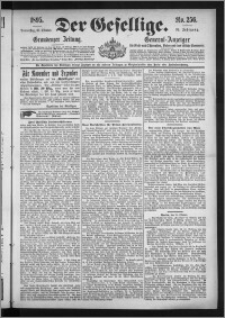 Der Gesellige : Graudenzer Zeitung 1895.10.31, Jg. 70, No. 256