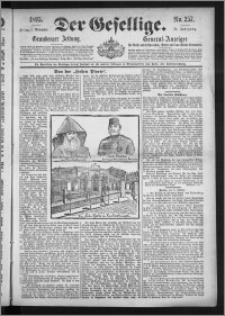 Der Gesellige : Graudenzer Zeitung 1895.11.01, Jg. 70, No. 257