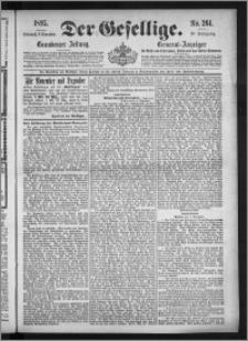 Der Gesellige : Graudenzer Zeitung 1895.11.06, Jg. 70, No. 261