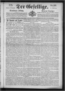 Der Gesellige : Graudenzer Zeitung 1895.11.10, Jg. 70, No. 265