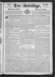 Der Gesellige : Graudenzer Zeitung 1895.11.20, Jg. 70, No. 273