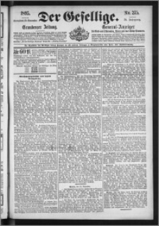 Der Gesellige : Graudenzer Zeitung 1895.11.23, Jg. 70, No. 275