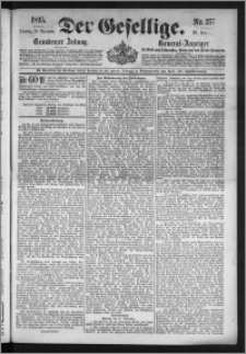 Der Gesellige : Graudenzer Zeitung 1895.11.26, Jg. 70, No. 277