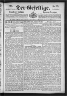 Der Gesellige : Graudenzer Zeitung 1895.11.28, Jg. 70, No. 279