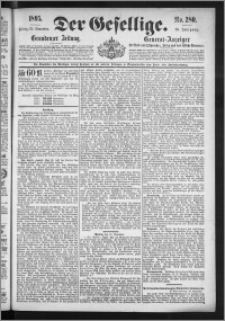 Der Gesellige : Graudenzer Zeitung 1895.11.29, Jg. 70, No. 280