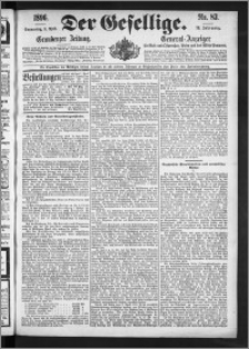 Der Gesellige : Graudenzer Zeitung 1896.04.09, Jg. 70, No. 83