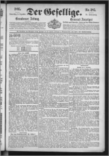 Der Gesellige : Graudenzer Zeitung 1895.12.05, Jg. 70, No. 285