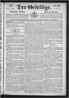 Der Gesellige : Graudenzer Zeitung 1895.12.06, Jg. 70, No. 286