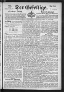 Der Gesellige : Graudenzer Zeitung 1895.12.10, Jg. 70, No. 289