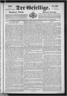 Der Gesellige : Graudenzer Zeitung 1895.12.14, Jg. 70, No. 293