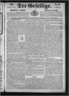 Der Gesellige : Graudenzer Zeitung 1896.04.21, Jg. 70, No. 93