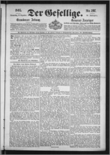 Der Gesellige : Graudenzer Zeitung 1895.12.19, Jg. 70, No. 297