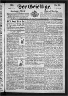 Der Gesellige : Graudenzer Zeitung 1896.05.05, Jg. 70, No. 105