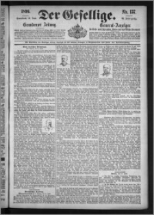 Der Gesellige : Graudenzer Zeitung 1896.06.13, Jg. 70, No. 137
