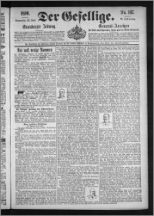 Der Gesellige : Graudenzer Zeitung 1896.06.25, Jg. 70, No. 147