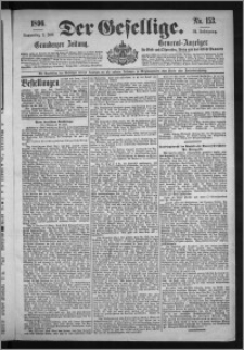 Der Gesellige : Graudenzer Zeitung 1896.07.02, Jg. 70, No. 153