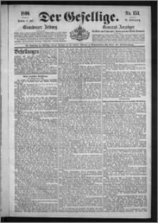 Der Gesellige : Graudenzer Zeitung 1896.07.03, Jg. 70, No. 154