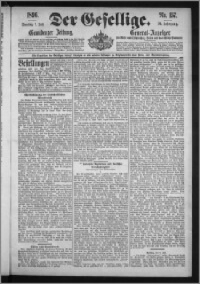 Der Gesellige : Graudenzer Zeitung 1896.07.07, Jg. 70, No. 157