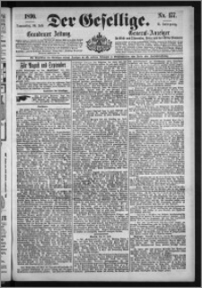 Der Gesellige : Graudenzer Zeitung 1896.07.30, Jg. 71, No. 177