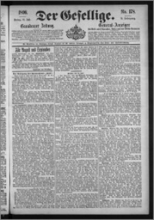 Der Gesellige : Graudenzer Zeitung 1896.07.31, Jg. 71, No. 178