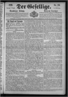 Der Gesellige : Graudenzer Zeitung 1896.08.04, Jg. 71, No. 181