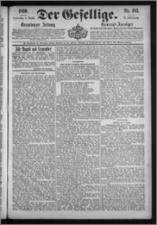 Der Gesellige : Graudenzer Zeitung 1896.08.06, Jg. 71, No. 183
