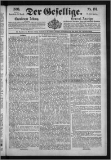 Der Gesellige : Graudenzer Zeitung 1896.08.15, Jg. 71, No. 191