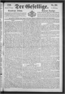 Der Gesellige : Graudenzer Zeitung 1896.08.19, Jg. 71, No. 194