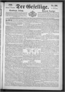 Der Gesellige : Graudenzer Zeitung 1896.09.02, Jg. 71, No. 206
