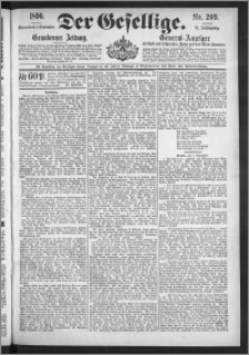 Der Gesellige : Graudenzer Zeitung 1896.09.05, Jg. 71, No. 209