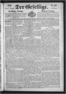 Der Gesellige : Graudenzer Zeitung 1896.09.11, Jg. 71, No. 214
