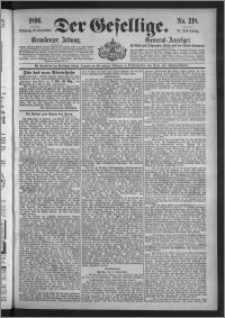 Der Gesellige : Graudenzer Zeitung 1896.09.16, Jg. 71, No. 218