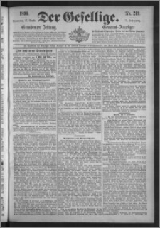 Der Gesellige : Graudenzer Zeitung 1896.09.17, Jg. 71, No. 219