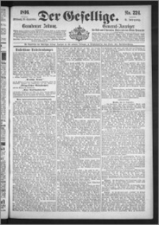 Der Gesellige : Graudenzer Zeitung 1896.09.23, Jg. 71, No. 224