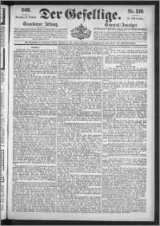 Der Gesellige : Graudenzer Zeitung 1896.10.18, Jg. 71, No. 246