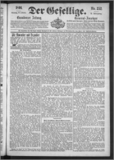 Der Gesellige : Graudenzer Zeitung 1896.10.25, Jg. 71, No. 252