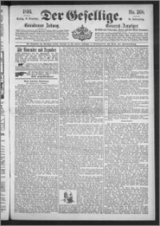 Der Gesellige : Graudenzer Zeitung 1896.11.13, Jg. 71, No. 268