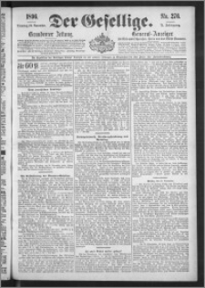 Der Gesellige : Graudenzer Zeitung 1896.11.24, Jg. 71, No. 276