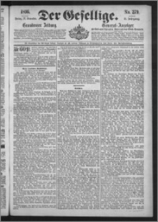 Der Gesellige : Graudenzer Zeitung 1896.11.27, Jg. 71, No. 279