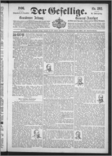Der Gesellige : Graudenzer Zeitung 1896.12.12, Jg. 71, No. 292
