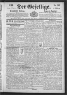 Der Gesellige : Graudenzer Zeitung 1896.12.13, Jg. 71, No. 293