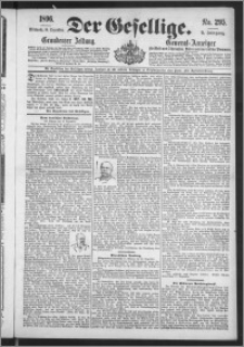 Der Gesellige : Graudenzer Zeitung 1896.12.16, Jg. 71, No. 295