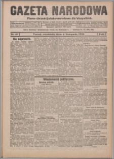 Gazeta Narodowa : pismo chrześcijańsko-narodowe dla Wszystkich 1923.11.04, R. 1, nr 43