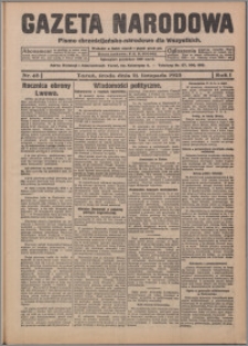 Gazeta Narodowa : pismo chrześcijańsko-narodowe dla Wszystkich 1923.11.21, R. 1, nr 48