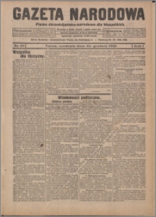 Gazeta Narodowa : pismo chrześcijańsko-narodowe dla Wszystkich 1923.12.30, R. 1, nr 59