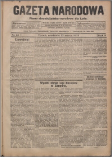 Gazeta Narodowa : pismo chrzescijańsko-narodowe dla Ludu 1925.03.22, R. 3, nr 24