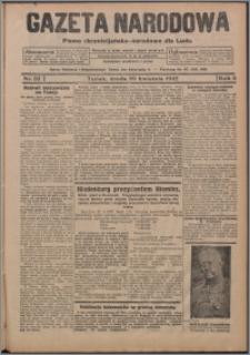 Gazeta Narodowa : pismo chrzescijańsko-narodowe dla Ludu 1925.04.29, R. 3, nr 35 + dod.